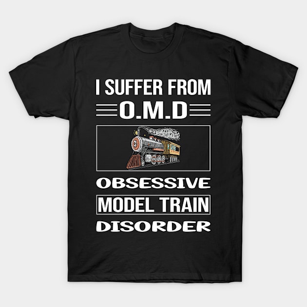 Funny Obsessive Model Train Trains Railroad Railway T-Shirt by relativeshrimp